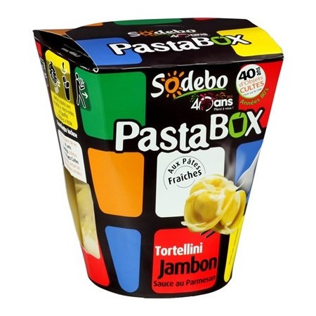 Pasta box Tortellini jambon sauce parmesan